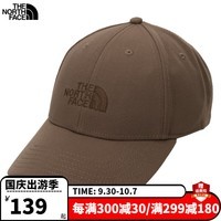 北面（The North Face）遮阳帽男帽女帽2024新款鸭舌帽户外徒步运动帽旅行舒适时尚帽 1OI/棕色 MISC