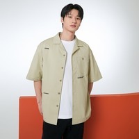 杰克·琼斯（JACK&JONES）秋季新款商务简约百搭七分袖纯棉衬衫衣服外套衬衣上衣潮流男装 223104004C02-灰色 165/88A/XS