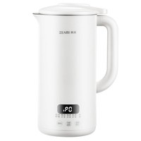 真米（ZEAMI）德国迷你豆浆机隔音微压家用免过滤煮熟多功能宿舍小型自动机破壁榨汁机 白色600mL 12叶刀