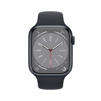 Apple Watch Series 8 智能手表GPS款41毫米午夜色铝金属表壳午夜色运动型表带