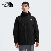 The North Face北面防风夹克男户外防风单层连帽外套89ZN 黑色/JK3 XL