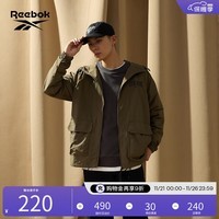 Reebok锐步官方男女款JACKET经典复古百搭宽松舒适休闲梭织夹克 22FCR103UGL0 A/L