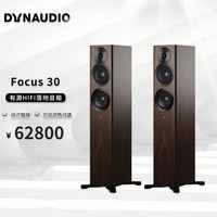 丹拿（DYNAUDIO）FOCUS 30丹麦进口焦点落地家用音响HIFI无线蓝牙音响 胡桃木