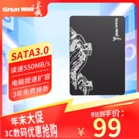 长城（Great Wall）SSD固态硬盘 SATA3.0接口 台式机笔记本电脑通用硬盘 S300系列 256GB SATA3.0固态硬盘