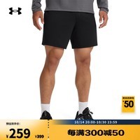 安德玛（UNDERARMOUR）秋冬Motion男子亲肤训练运动短裤1386982 黑色001 XL