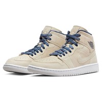 耐克NIKE篮球鞋女AJ1乔1AIR JORDAN 1运动鞋DM9126-104浅卡其35.5