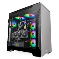 Tt（Thermaltake）Premium A700 TG 银色 国际版 机箱水冷电脑主机（全铝外壳/支持EATX主板/支持360水冷）