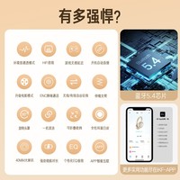 iKF T1【智能互联APP】头戴式无线蓝牙耳机通话降噪耳机有线高音质音乐游戏运动电脑网课耳机云岩白