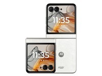 摩托罗拉 联想moto razr 50 第五代折叠屏 多功能大外屏 IPX8抗水 60万次折叠认证 5GAI手机12+512白色恋人