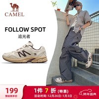 骆驼（CAMEL）男鞋复古慢跑步透气缓震休闲运动鞋子 K15C09L7029 卡布棕 42