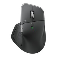 罗技（Logitech）大师系列 MX Master 4 高性能无线蓝牙鼠标  办公鼠标 静音鼠标  升级款 石墨黑 带无线接收器