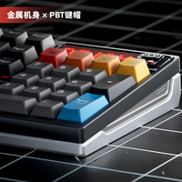 TickType塔塔次方TickType机械键盘DP104三模2.4G蓝牙HiFi成品办公游戏铝坨坨PP闷轴像素白