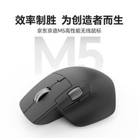 京东京造JZM5电磁滚轮三模鼠标无线蓝牙有线人体工学办公静音同Master3S游戏电竞Mac/iPad笔记本礼物石墨灰
