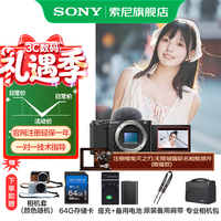 索尼（SONY）ZV-E10K APS-C半画微单 ZV-E10  vlog直播4K视频侧翻式ZV-E10L/zv-e10/ZV-E10K 黑色拆单机【64G+皮套+电+充+拆肩带+D11】 官方标配（不含内存卡）