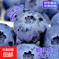 国产云南酸甜蓝莓超大果【JD快递速运】 孕妇新鲜水果精选蓝莓 4盒装 多买多划算【70-90g/盒】 中果【单果15mm+】