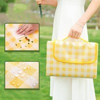 户外午休音乐节床垫便携单人露营 户外家具沙滩草地午休野餐垫1.8*1.8米 颜色随机