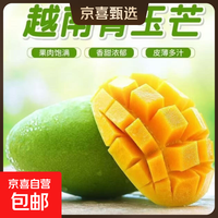 正宗越南玉芒果新鲜芒果青皮热带薄皮水果季 绿色 大青金煌芒200克+带箱2斤（净重1.7斤）