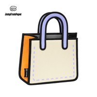JumpFromPaper生日礼物扁扁包二次元2D可爱卡通漫画斜挎包礼物 焦糖橙