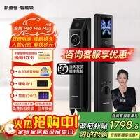 凯迪仕（KAADAS）P30 Pro Max AI版智能门锁人脸识别指纹锁可视猫眼全自动