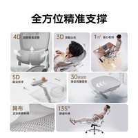西昊B300人体工学椅电竞椅办公椅电脑椅人工力学座椅追腰联动扶手椅子 B300灰 4D微距追腰+5D联动扶手+脚踏