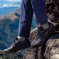 哥伦比亚(Columbia)2026春夏新品户外男子耐磨缓震防滑防水登山狂峰系列徒步鞋YM1812 010-黑色 45 内长30CM