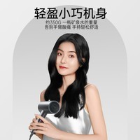 康夫(CONFU)电吹风机家用大风力1800W大功率理发店专用智能恒温吹风筒便携造型吹风机节日礼物3143 【负离子升级款】1800W 轻奢灰