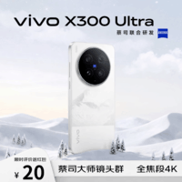 vivo X300 Ultra 16GB+512G银调 蔡司大师镜头群 全焦段4K 120fps 拍照 AI手机【京东快递】