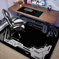 KAYE电竞房地毯客厅男生隔音电脑椅垫子大面积全铺免洗可擦卧室床边毯 SJR-Y电动战力面板 120X160cm