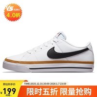 耐克（NIKE）女士板鞋COURT LEGACY NN运动鞋DH3161-100白黑37.5