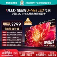 海信电视小墨E5Q Pro 75英寸 768分区U+MiniLED 信芯芯片抗反光防眩光墨晶屏限时补贴世界杯75E5Q-PRO