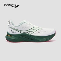 Saucony索康尼TEMPUS坦途3稳定支撑型舒适训练轻量运动鞋 白绿-城市款 37