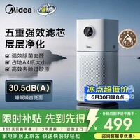 美的(Midea)【母婴级】价保618空气净化器鼻炎家用除甲醛除烟味异味过敏原空气净化机森林家L1 Lite