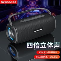 纽曼（Newmine）N20蓝牙音箱 音响户外广场舞家用桌面低音炮手提便携迷你小钢炮U盘电脑手机高音质无线小音响黑色