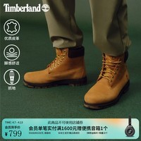 添柏岚(Timberland)官方男鞋大黄靴高帮靴户外皮革偏大|A6FEE A6FEE754/小麦色 40
