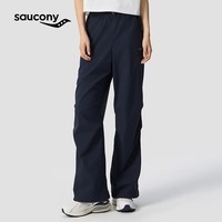Saucony索康尼男女同款春夏复古休闲通勤舒适尼龙梭织长裤