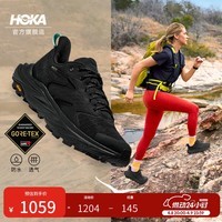 HOKA男女款春夏季低帮防水登山鞋ANACAPA 2 LOW GTX户外舒适 黑色/黑色-女 38