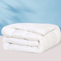 水星家纺被子空调被 夏凉被春秋被 空调被夏被升级纤维被四季被子被芯 春秋被【抗菌/七孔纤维】白 200cm×230cm