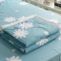 流川枫 纯棉宽幅喷气印花全棉夏被亲肤透气夏凉被子 Ln-雏菊 单夏被150*200cm