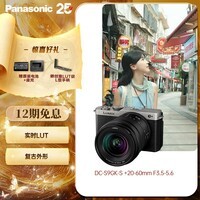 松下S9(20-60mm F3.5-5.6)(Panasonic)全画幅微单 实时Lut 滤镜直出 连接app极速分享 灰银