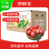 京鲜生 山东普罗旺斯西红柿 净重4.5斤 单果128g+ 沙瓤番茄 源头直发