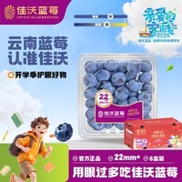 佳沃(joyvio)云南蓝莓 巨无霸22mm+ 6盒装 约125g/盒 新鲜水果礼盒