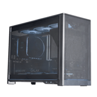 MONTECH蒙泰克TEN点 光韵MATX风道机箱台式电脑机箱SFF/360水冷/ATX/SFX电源/ITX/MATX主板/长显卡/Type-c TEN点 光韵 黑色