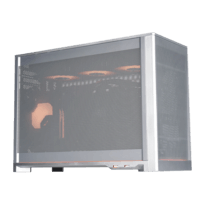 MONTECH蒙泰克TEN点 光韵MATX风道机箱台式电脑机箱SFF/360水冷/ATX/SFX电源/ITX/MATX主板/长显卡/Type-c TEN点 光韵 银色