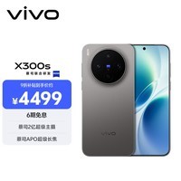vivo X300s 12GB+256GB 钛黑 蔡司2亿超级主摄 蔡司APO超级长焦 144Hz蔡司大师色彩屏 拍照 AI手机