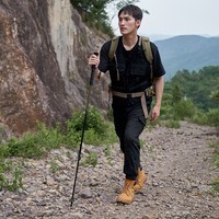 牧高笛（MOBIGARDEN）登山杖 户外露营轻量化三节铝合金登山杖征途 NX23667001 云崖灰