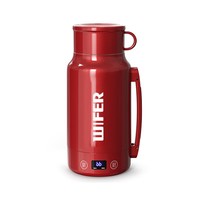 品味生活好夫人便携式烧水壶保温一体家用水杯旅行大容量电热水壶智能恒温电水壶 1L 便携烧水壶316内胆红色