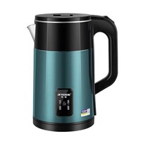 半球电热水壶自动断电不锈钢烧水壶家用3L保温彩钢防烫大容量快烧水壶 3L 半球彩钢绿色【保温】