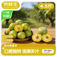 京鲜生 四川蜂糖李 净重4.5-5斤单果30-35g 生鲜水果 源头直发包邮