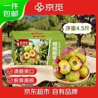 京觅湖北青红脆李净重4.5斤 单果15g+李子水果源头直发包邮