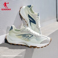 乔丹（QIAODAN）【99元福利特惠】男鞋休闲鞋网面透气夏季厚底复古户外运动鞋 象牙色/淡灰 【2407】 40